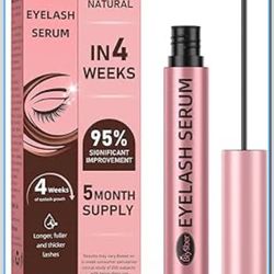 Lash Serum for Eyelash Growth: Premium Eyelash Growth Serum with Advanced Formula to Boost Longer Fuller and Thicker Lashes and Eyebrows - Gentle & Ve