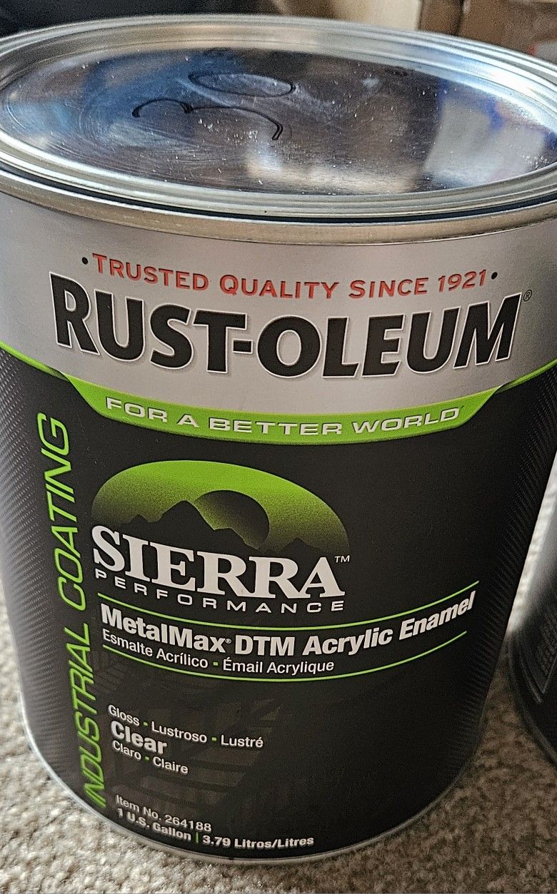 Industrial Coating, MetalMax DTM Acrylic Enamel, Gloss Clear. 1 gallon