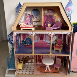 HUGE Princes Barbie Doll House Very Sturdy Made Out Of Wood 