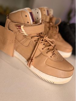 Nike Air Force 1 High Sport Lux Vachetta Tan Rose Gold Size 9