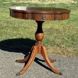 Vintage circle wooden table