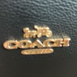 Coach Red/Black Leather Purse