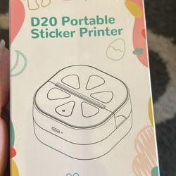 D20 portable sticker printer