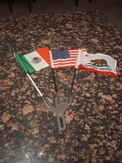 Flags And Chrome Holder Parades