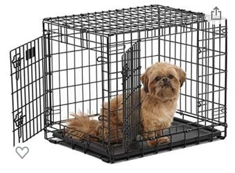 Ultima pro double door folding metal dog crate 24”