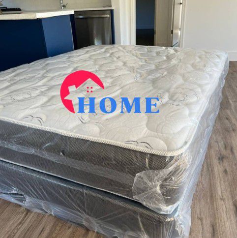 Full Size Plush Brand New 💫 With Box Spring Free 💙