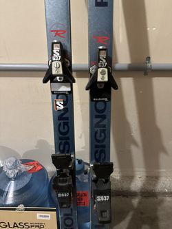 Rossignol signo  160cm Skis & Marker M 1.2 Bindings Good Condition