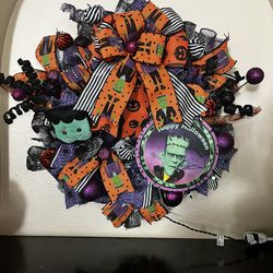 Frankenstein Halloween Wreath