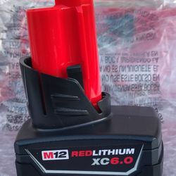 Milwaukee M12 6.0 Battery..$75... Brand New... Pickup Only..