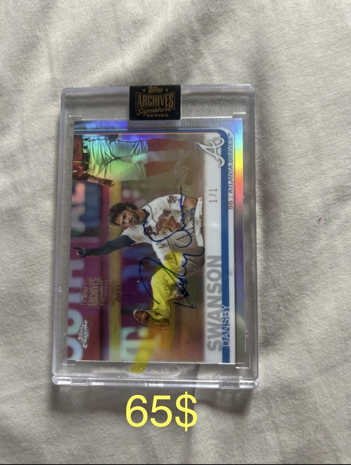 Dansby Swanson Topps Archives Signature 1/1 Auto