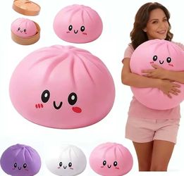 Giant Mega 25cm 10” Dumpling with Steamer, Mystery Squishy
