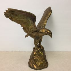 Vintage Brass Eagle Statue 