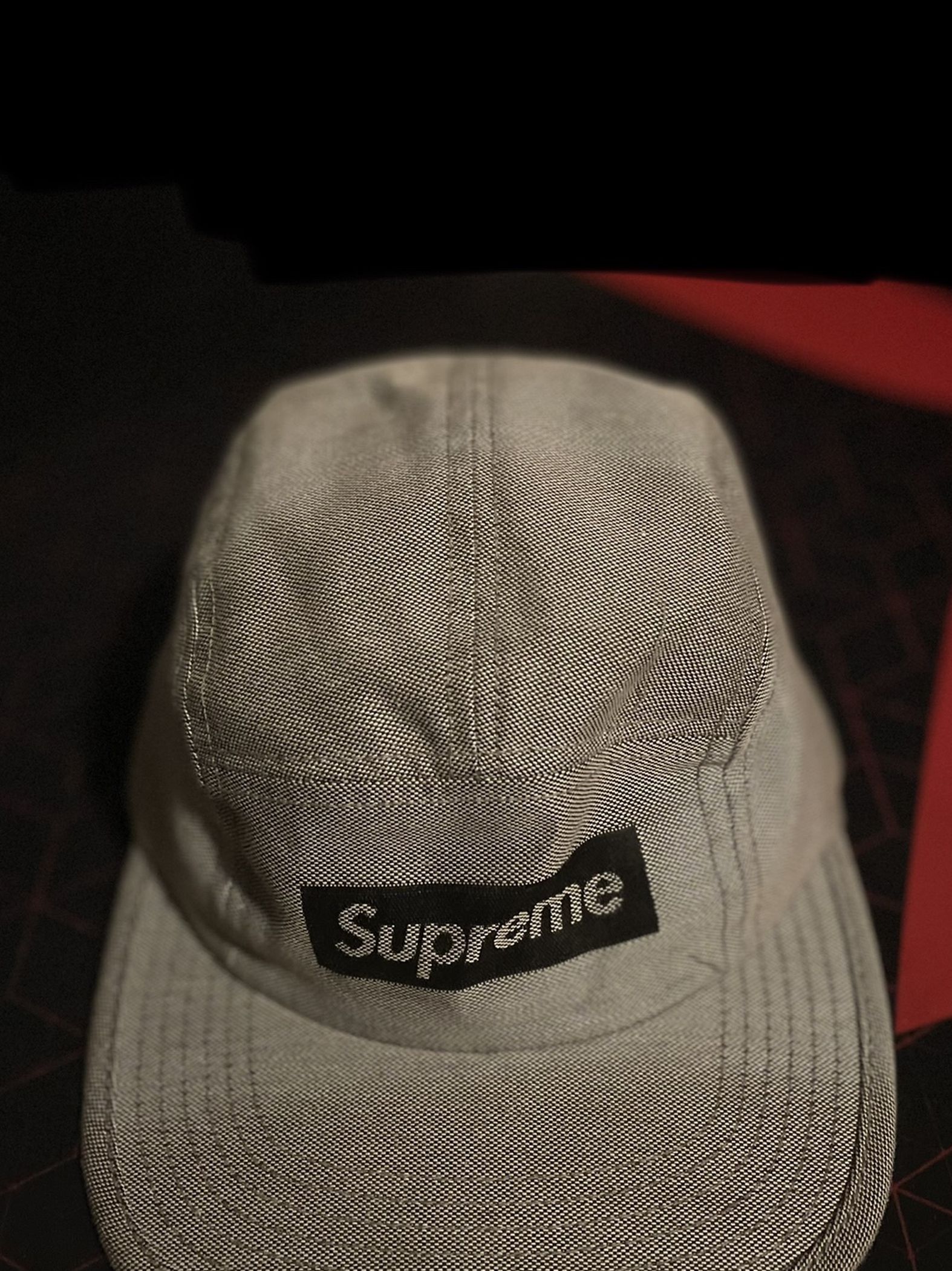 Grey supreme hat