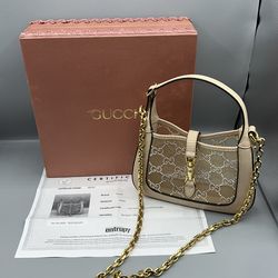 Gucci 1961 mini crystal GG lizard bag