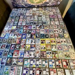 Over 220 Football & Baseball Trading Cards!!! Plus 2 Graded Cards  