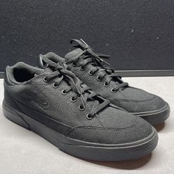 Nike GTS 97 'Triple Black' canvas skate shoe