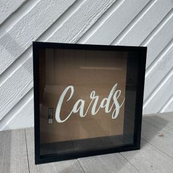 Wedding/Event Black Card Box