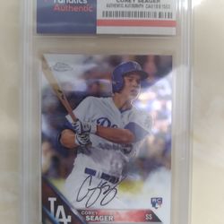 Corey Seager Rookie Card 2016 Topps Chrome Certified Signed Rookie Card $700 Pick Up $750 Shipped Through Cash App Or Pay Pal