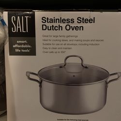 Salt Stainless Steel Dutch Oven 10 Quart