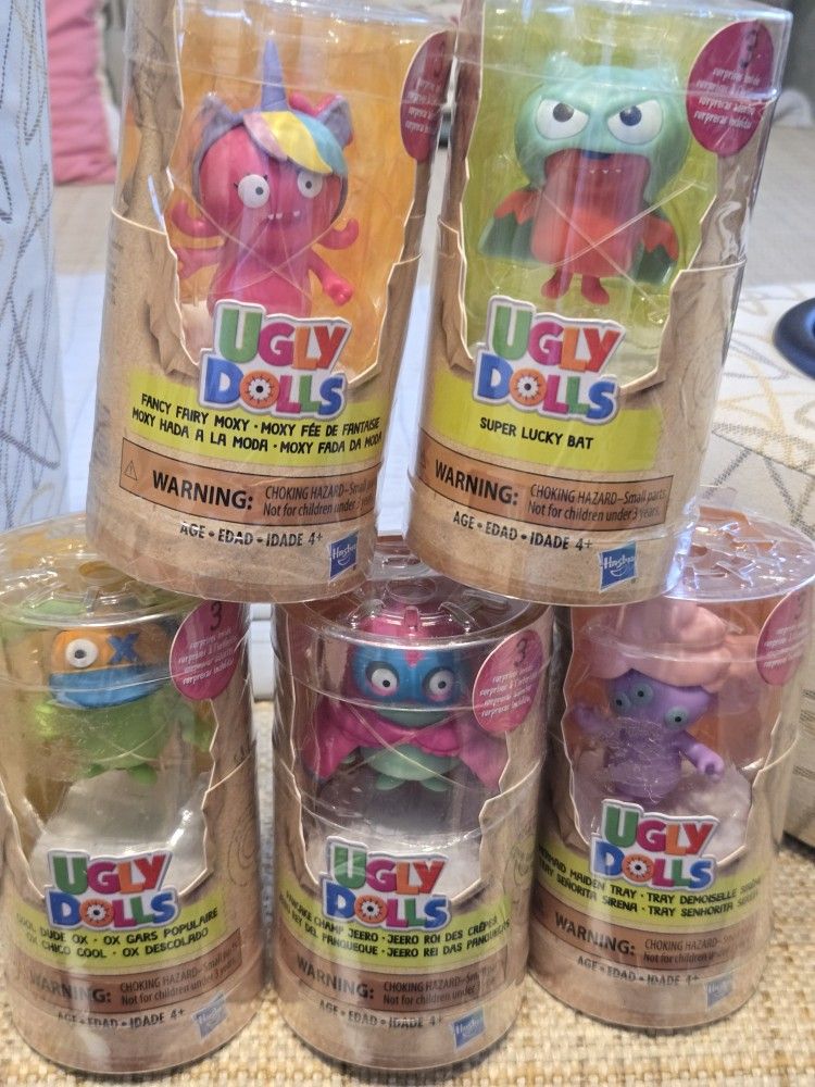 Ugly Dolls Character Figures With Surprise Figure Inside Each Box Combo Set
