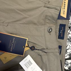 Marc New York "Washington" Stretch Chino Pants Olive 32x32
