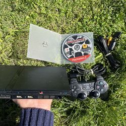 Playstation 2 PS2 + Midnight Club 3 Dub Edition Remix + Controller + Memory Card