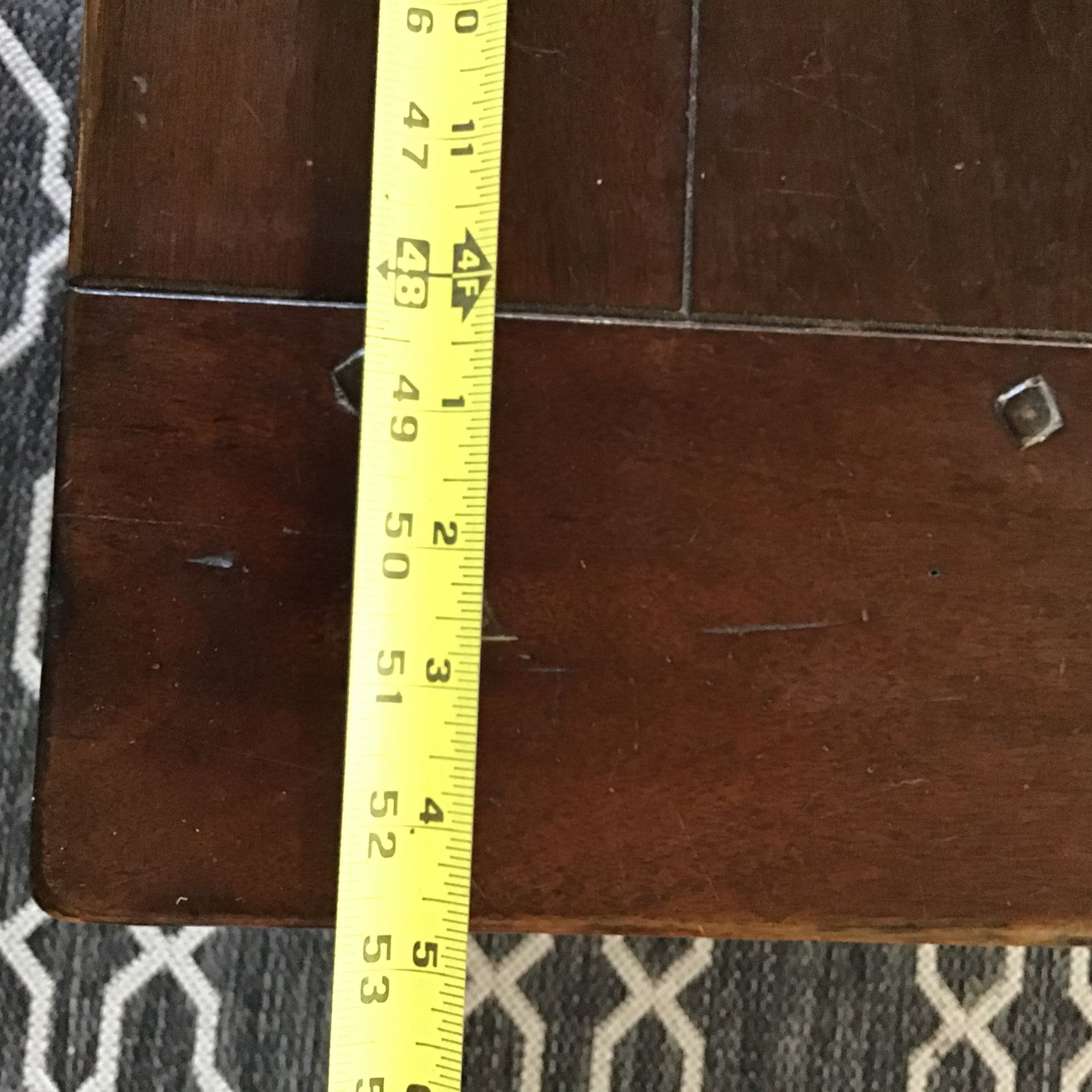 Large Beautiful South Cone Peru Coffee Table Old Style Real Wood 4 By 3 Large Art Drawer