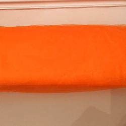 NEW ORANGE TULLE FABRIC 17 YRDS LONG, 54" WIDE
