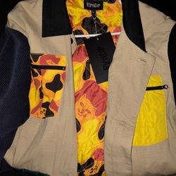 Rare Reversible Rip N Dip L Mens Jacket