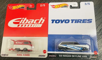 Hot Wheels Premium  Kool Kombi & ‘69 Nissan Skyline Van