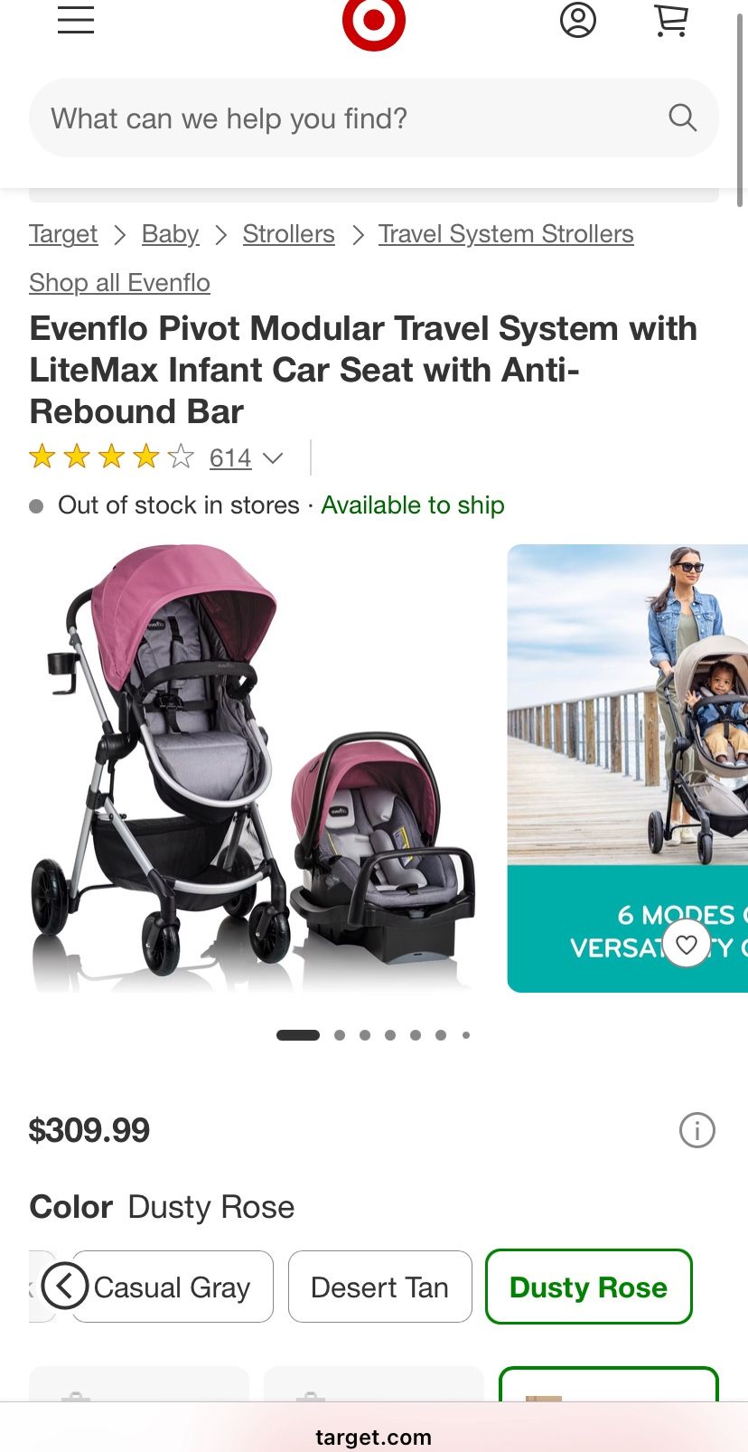 Evenflo Infant Car Seat/Stroller