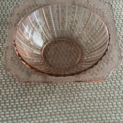 Depression Glass Pink  Bowl