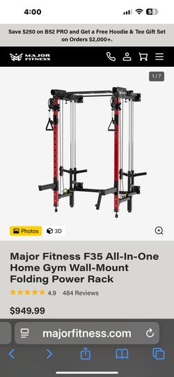 Wall mounted power rack (read description before messaging me)