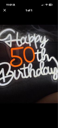 50th birthday sign