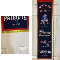 Winning streak New England Patriots Embroidered Heritage Banner
