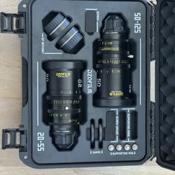 DZOFilm Pictor 20-55mm and 50-125mm T2.8 Super35 Zoom Lens Bundle (PL Mount and EF Mount, Black)