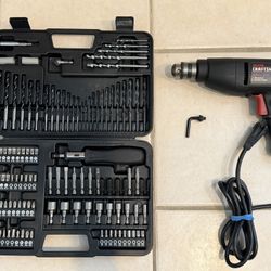 Craftman 3/8 HP Electric Drill and Black & Decker Drill and Screwdriver Set