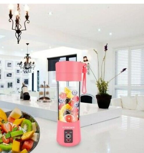 Smart Shop Juice Cup Fruits Fruit Juicer Cup Volume of 380ml Pink