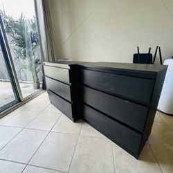 Cabinets / Black/ Dark Brown