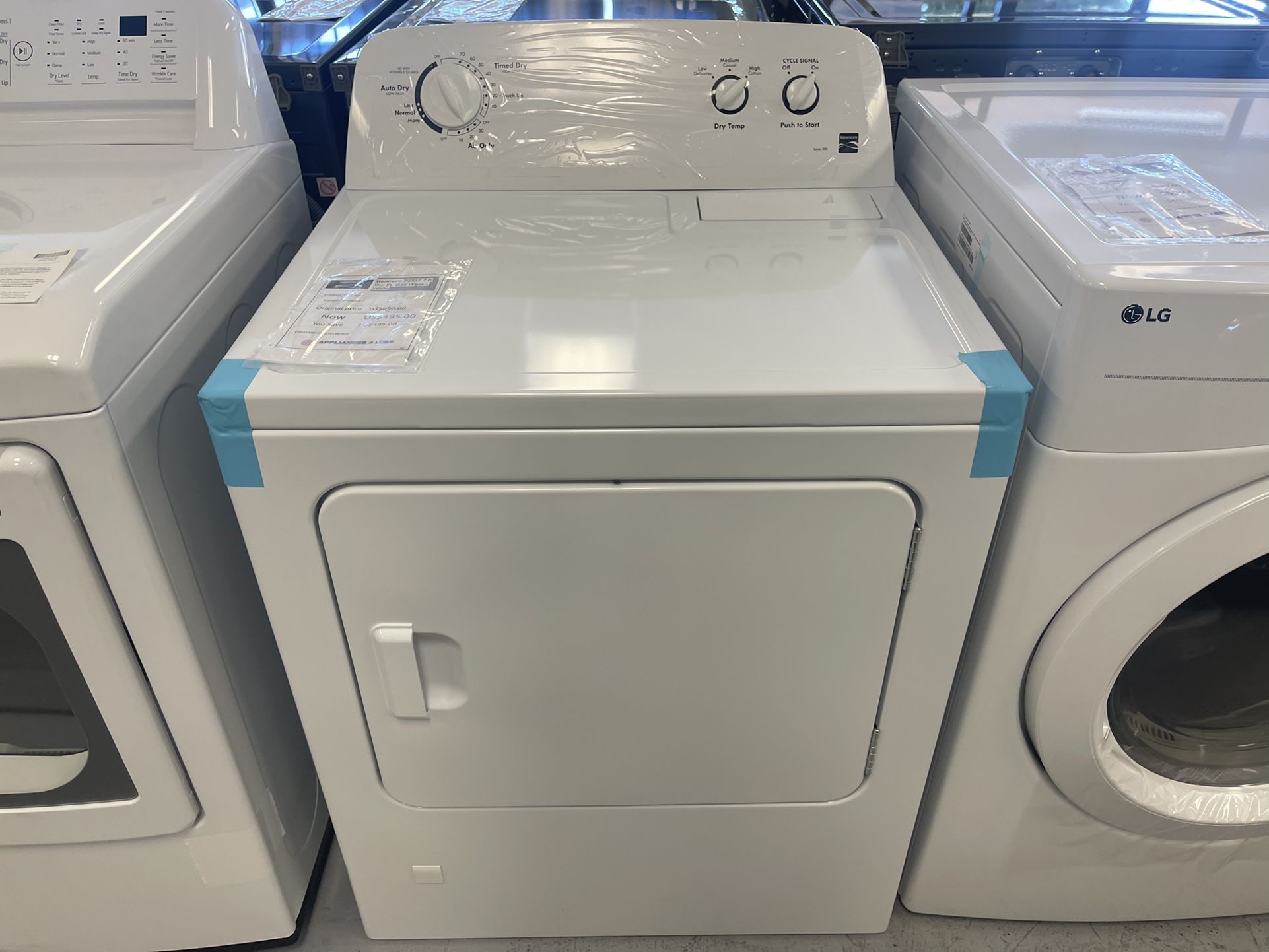 🔥＄445 Open Box never used 7.0cu.ft. Gas Dryer🔥 in White