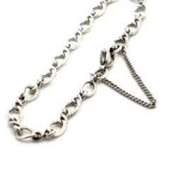 James Avery Silver Bracelet . Charm Style Lobster Clasp. Safety Chain Nice 