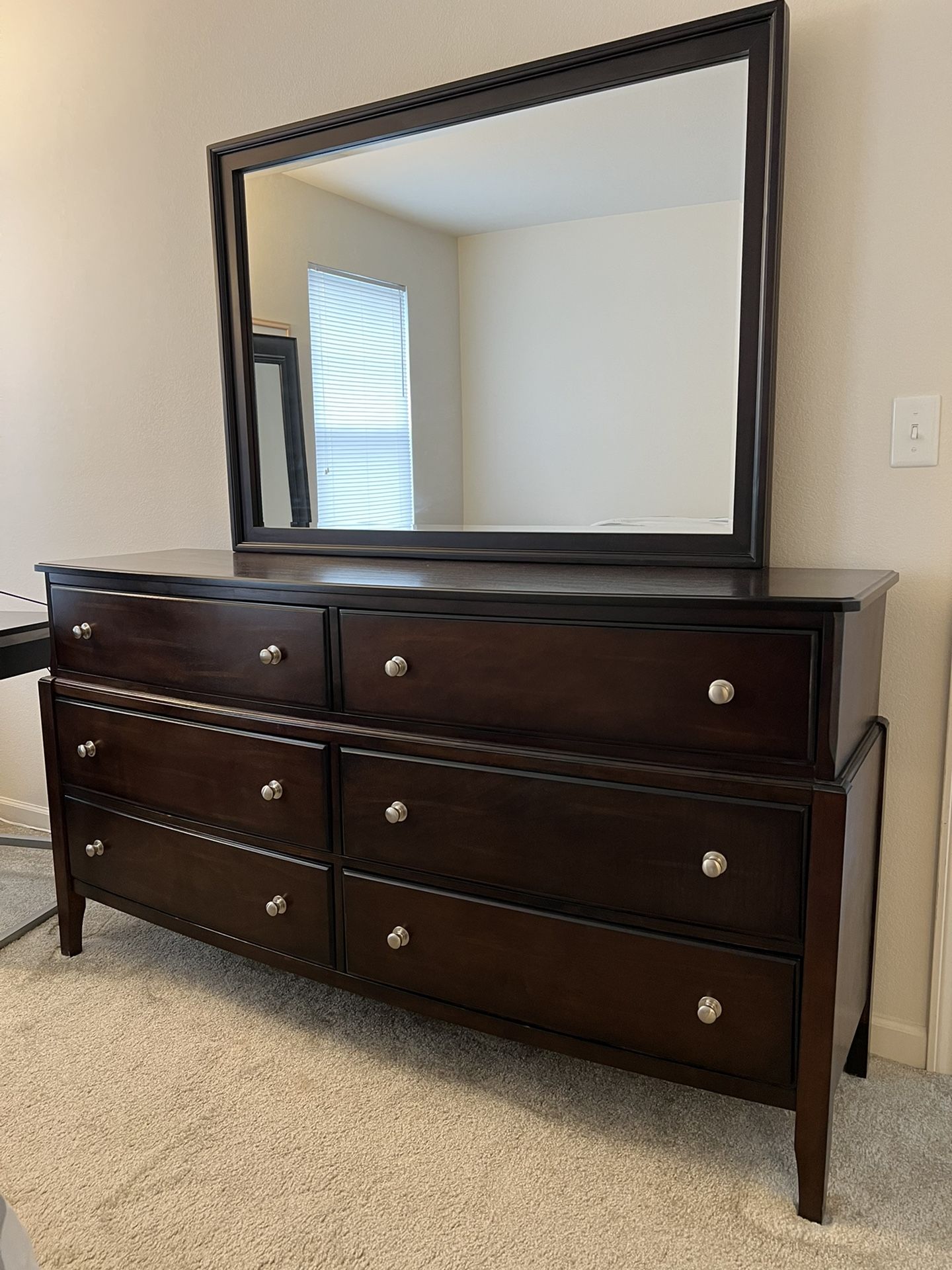 Ashley Furniture “Naomi” Dresser, Mirror, and Nightstand