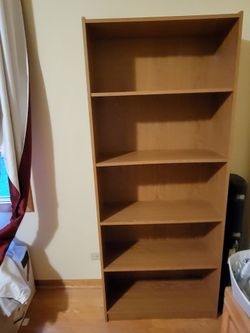 5 Shelf Wooden Bookshelf