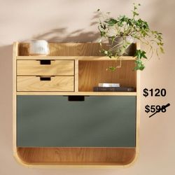 Anthropologie Rennes Wall Cabinet for Entryway, Bathroom, Kitchen, Bedroom, Dining or Living Room