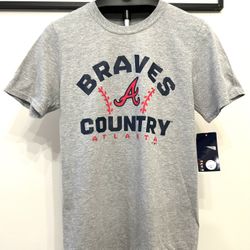 NWT Men's Atlanta Braves Heather Gray Size Small