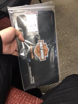 Harley Davison diecast metal license plate frame for cars and trucks