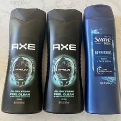 Axe and Suave Men’s Body Wash 
