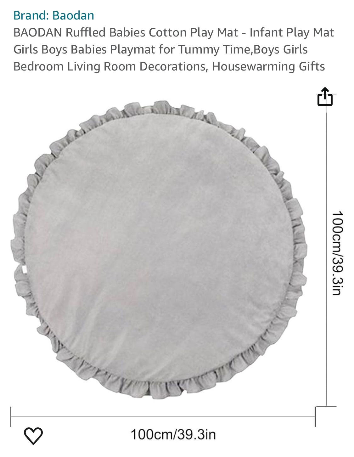 Ruffled babies Cotton Playmat