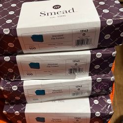 SNEAD BLUE STANDARD FILE FOLDERS-(4) Boxes