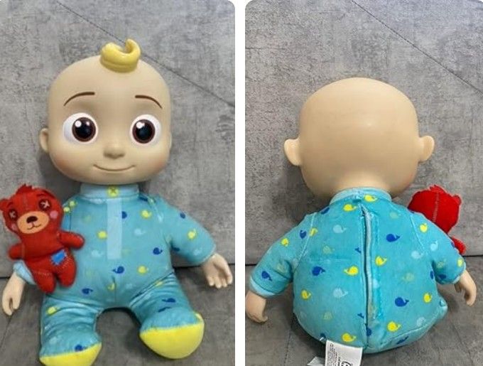 Cocomelon Official Musical Bedtime JJ Doll, Soft Plush Body – Press Tummy and JJ Sings Clips from ‘Yes, Yes, Bedtime Song